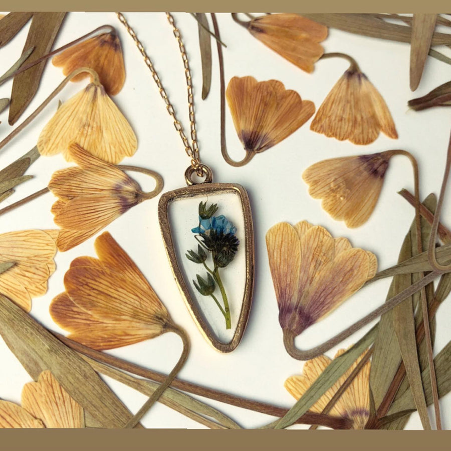 Forget-Me-Not Arrowhead Necklace