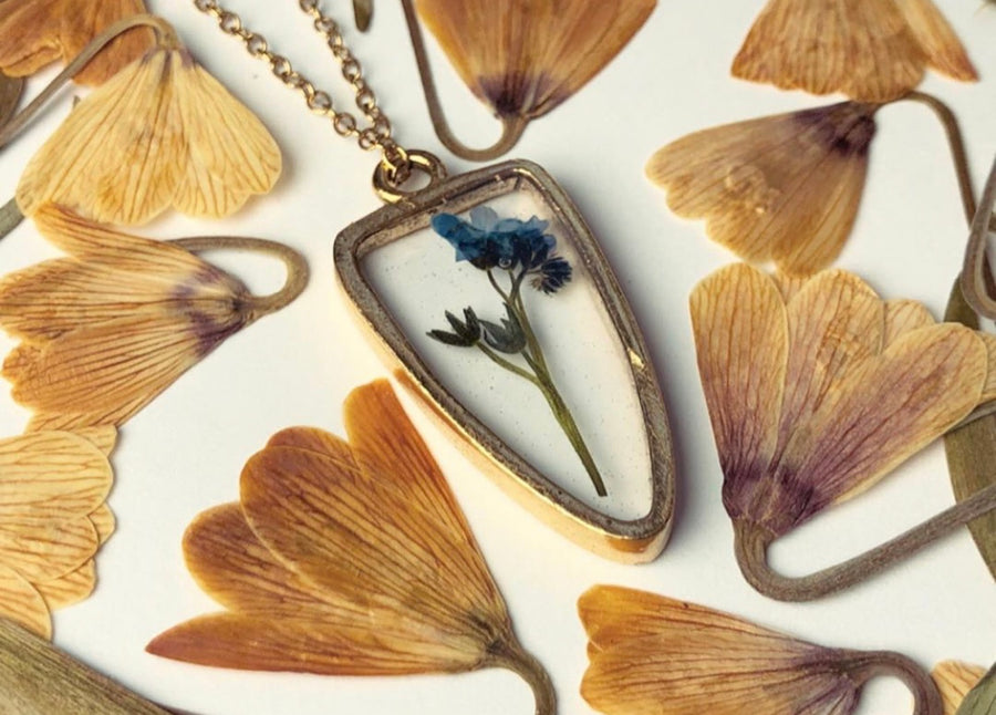 Forget-Me-Not Arrowhead Necklace