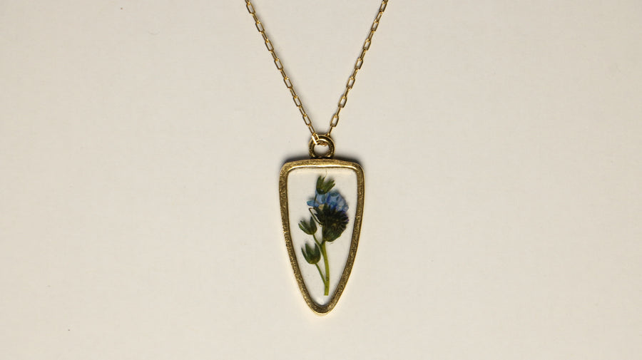 Forget-Me-Not Arrowhead Necklace