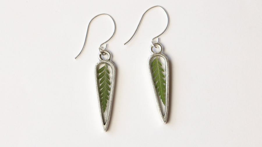 Fern Skinny Drop Earrings