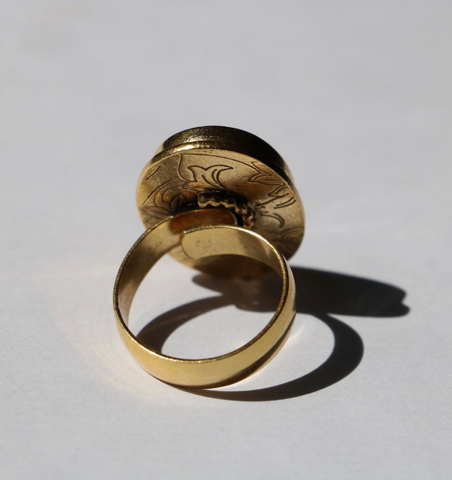 Rose Oval Adjustable Ring